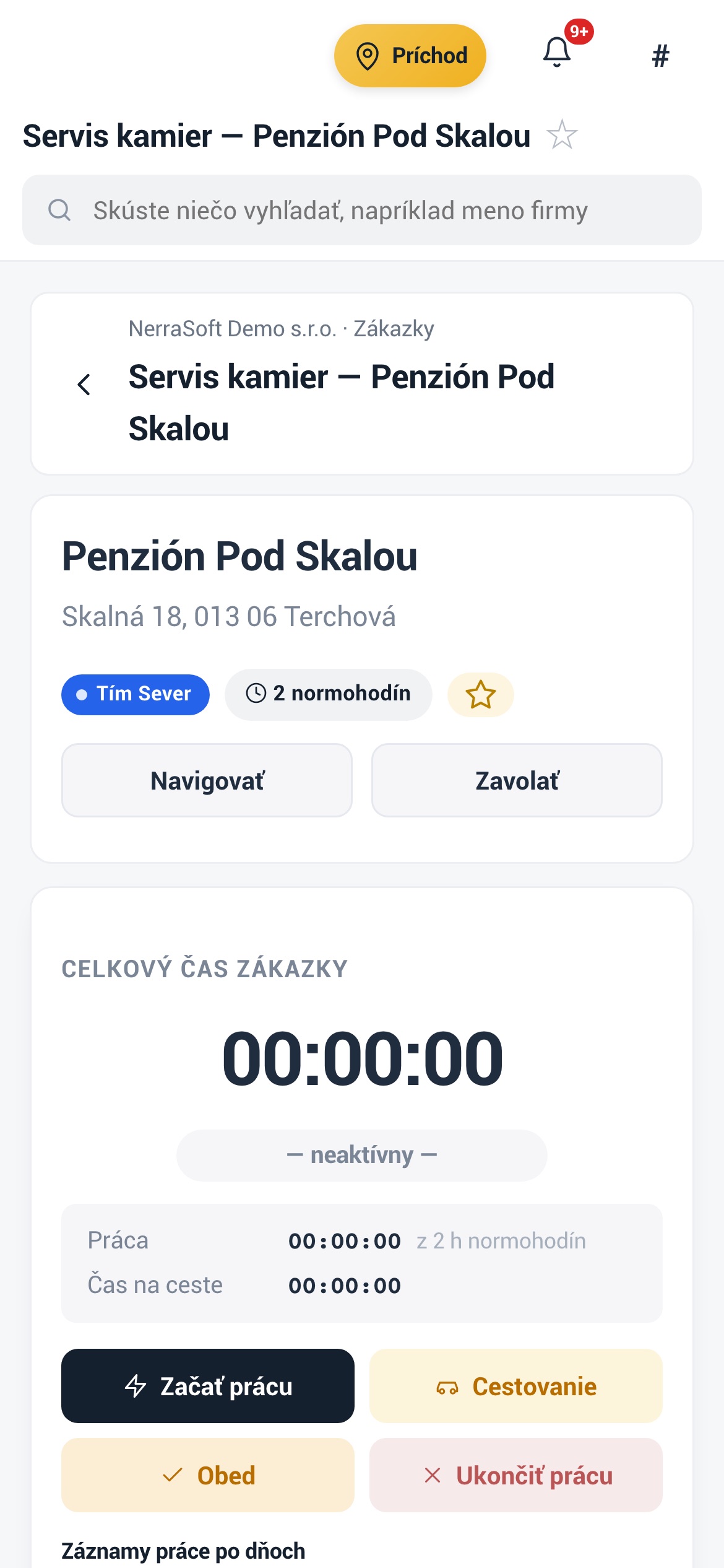Zákazka v mobile